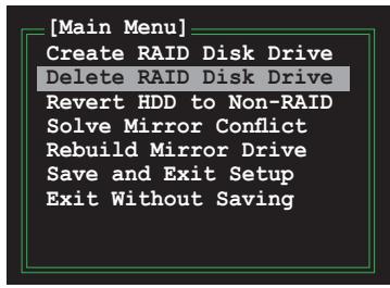 ASUS P5B DLX - Supprimer un ensemble RAID - 1