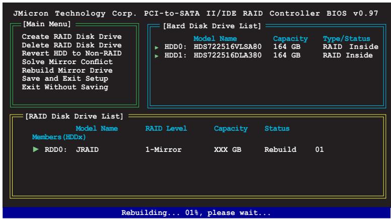 ASUS P5B DLX - Reconstruire un disque RAID1 (Miroir) - 2