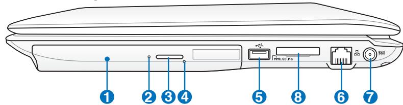 ASUS K52DR - Présentation des éléments du portable Côté droit - 2