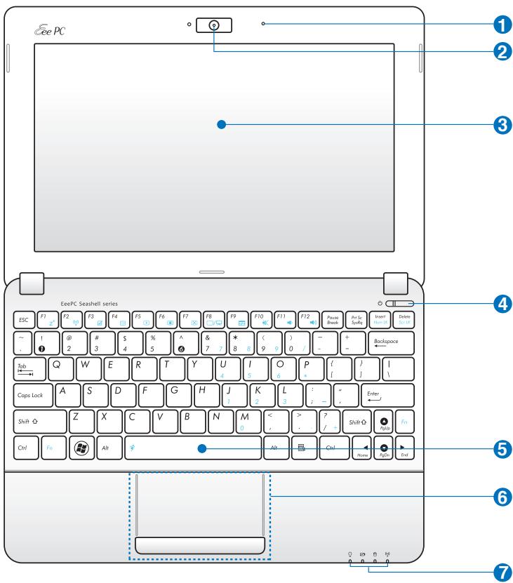 ASUS EEE PC 1011CX - Dessus - 2