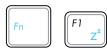 ASUS EEE PC 1225B - Touches de fonctions spéciales - 1