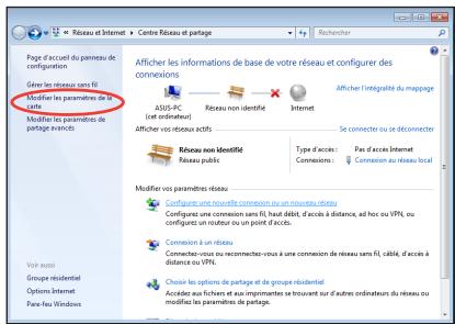 ASUS EEE PC 1225B - Utiliser une adresse IP dynamique / connexion ppoe: - 3