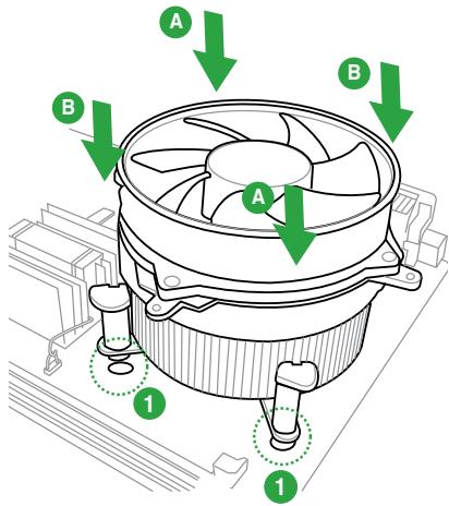 ASUS P8Z68-V LX - Installer le dissipateur et le ventilateur du CPU - 5