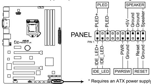ASUS P8Z68-V LX - Connecteur panneau système (20-8 PIN PANEL) - 1