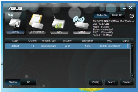 ASUS USB-N13 B1 - Icône de l'utilitaire de configuration pour clé réseau sans fil ASUS - 4