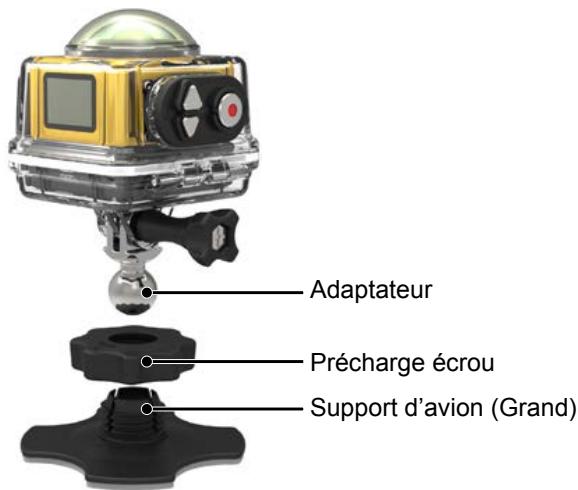 KODAK PIXPRO SP360 - Montage de planche de surf adhésive : Pour fixer sur l'équipement de sport à l'eau tel que la planche de surf - 4