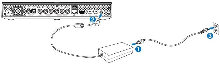 ASUS O!PLAY TV PRO - Connector l'adaptateur d'alimentation - 1