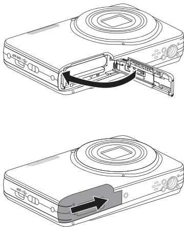 KODAK X52 - Installez la batterie et la carte mémoire - 8