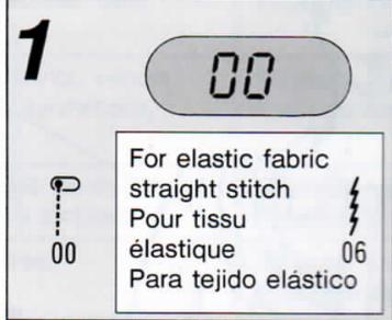 SINGER FUTURA 4000 N - How to use the stitch length manual override button and lever Comment utiliser le bouton et le levier de réglage manuel de longueur Comoutilizar el boton y la palanca manual de anulacion - 14