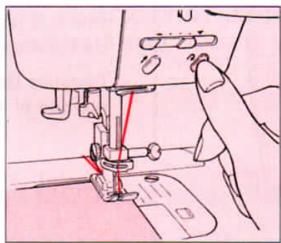SINGER FUTURA 4000 N - Reverse stitch / Point en marche arrêté / Punto reversible - 1