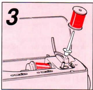 SINGER FUTURA 4000 N - Twin Needle Sewing (Optional) Couture à aiguilles jumeées (Option) Costuras con aguja doble (Optional) - 2