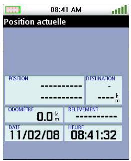 MAGELLAN TRITON 1500 - Écran position actuelle - 1