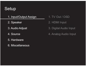 ONKYO LS7200 - Setup Menu - 2