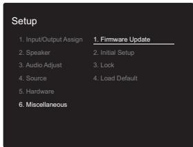 ONKYO LS7200 - Updating the Firmware via Network - 2