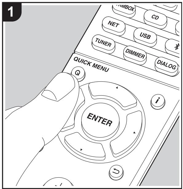 ONKYO LS7200 - Menu rapido - 1