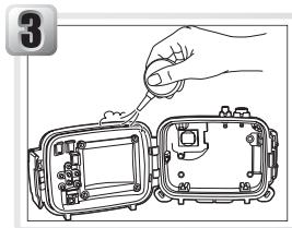 NIKON CAISSON ETANCHE WP-CP5-JUSQU-A 40 M DE PROFONDEUR - Kontrollieren Sie den O-Ring - 1