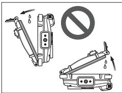 NIKON CAISSON ETANCHE WP-CP5-JUSQU-A 40 M DE PROFONDEUR - Öffnen des Gehäuses - 1