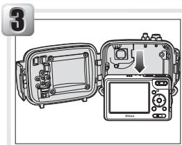 NIKON CAISSON ETANCHE WP-CP5-JUSQU-A 40 M DE PROFONDEUR - Trocknen des Gehäuses - 1