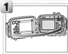 NIKON CAISSON ETANCHE WP-CP5-JUSQU-A 40 M DE PROFONDEUR - Fermer le caisson - 1