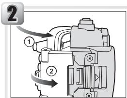 NIKON CAISSON ETANCHE WP-CP5-JUSQU-A 40 M DE PROFONDEUR - Klappen Sie das Gehäuse zu - 1