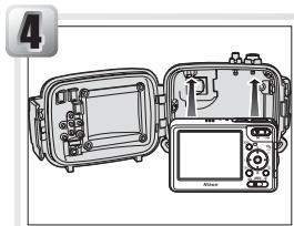 NIKON CAISSON ETANCHE WP-CP5-JUSQU-A 40 M DE PROFONDEUR - V Opening the Case - 2