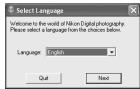NIKON WT-2 - If the "Select Region" Dialog Is Not Displayed - 1