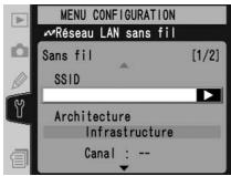 NIKON WT-2 - Menu Sans fil, page 1/2 - 1