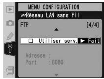 NIKON WT-2 - Menu FTP, page 4/4 - 1