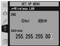 NIKON WT-2 - TCP/IP Menu, Page 2/3 - 16
