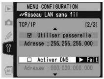 NIKON WT-2 - Menu TCP/IP, page 2/3 - 10