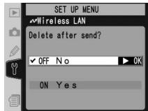 NIKON WT-2 - Delete After Send (FTP Mode Only) - 1