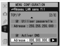 NIKON WT-2 - Menu TCP/IP, page 2/3 - 12