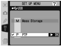 NIKON WT-2 - Step 2—Select PTP - 2