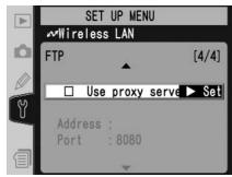 NIKON WT-2 - FTP Menu, Page 4/4 - 1