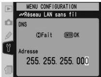 NIKON WT-2 - Menu TCP/IP, page 2/3 - 16