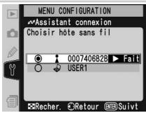 NIKON WT-2 - Appuyez sur la commande ENTER. - 1