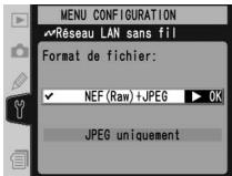 NIKON WT-2 - Format de fichier : (mode FTP uniquement) - 1