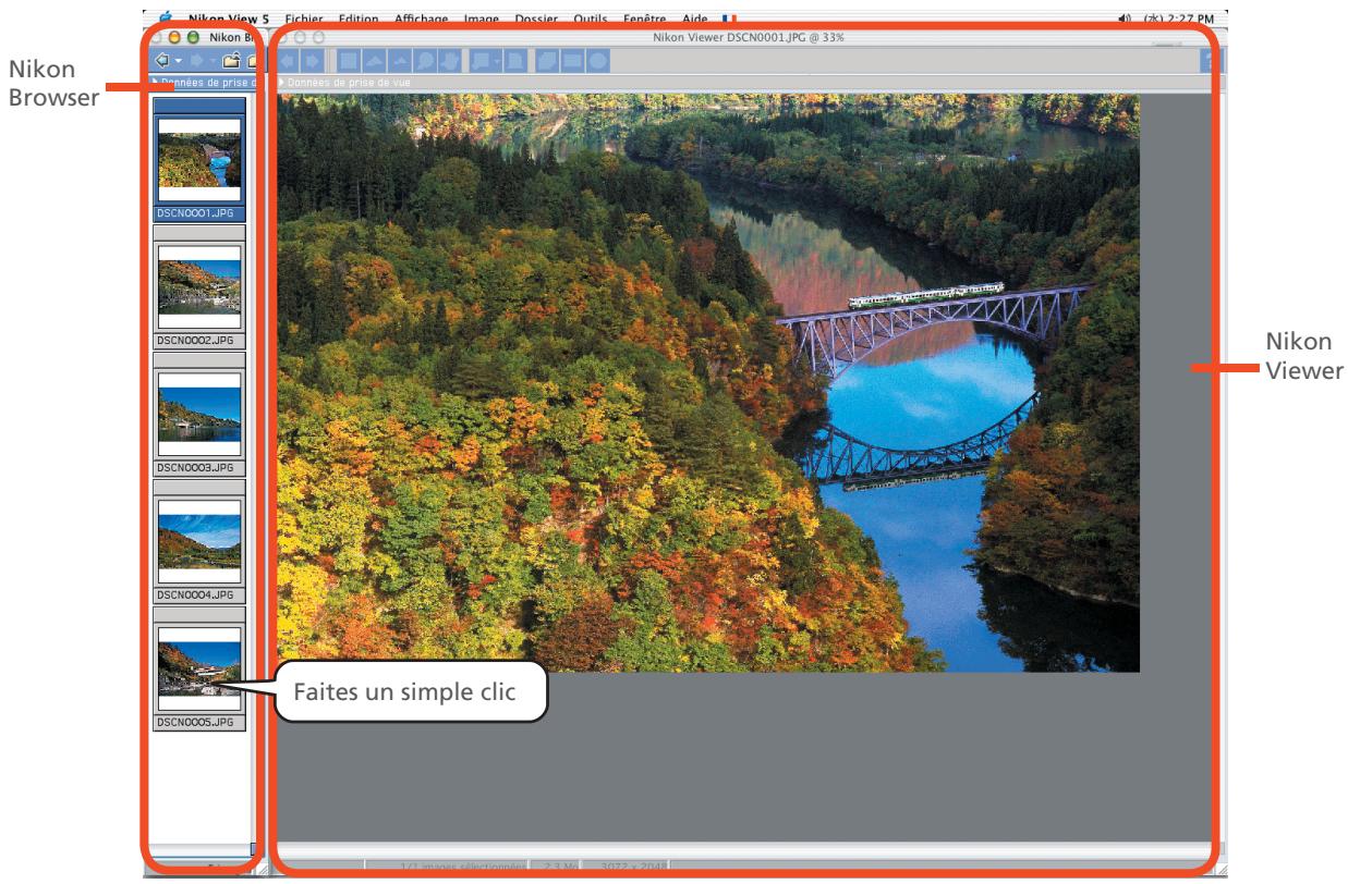 NIKON VIEW 5.5 - Afficher simultanément les images dans Nikon Browser et Nikon Viewer - 1