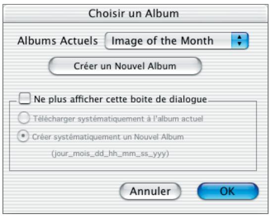 NIKON VIEW 5.5 - Boîte de dialogue « Choisir un Album » - 1