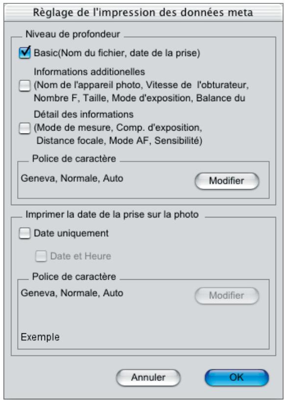 NIKON VIEW 5.5 - Imprimer les données de prise de vue sur les images - 3