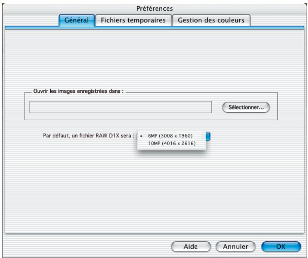 NIKON VIEW 5.5 - Préférences de Nikon Editor – Général - 1