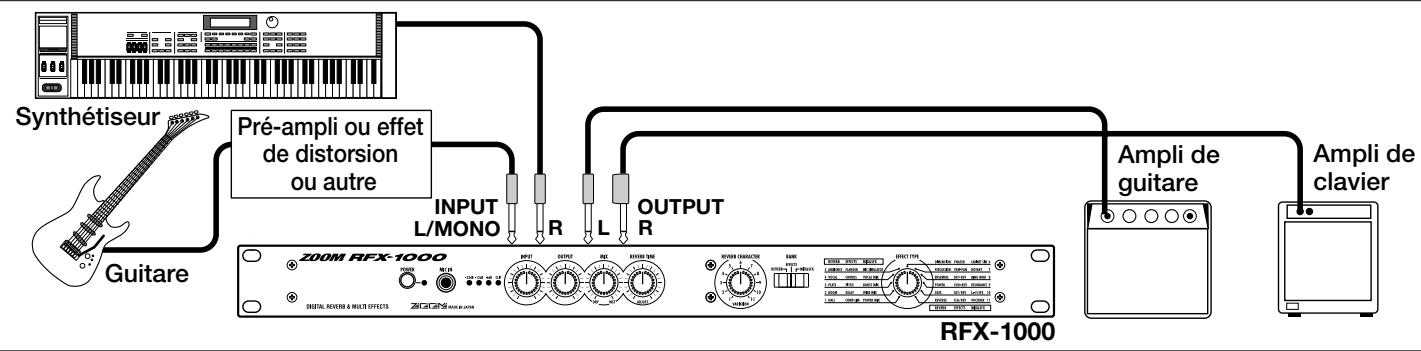 ZOOM RFX1000 - Utilisation de deux effets en parallèle - 1