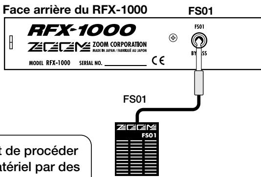 ZOOM RFX1000 - Connexions de base - 2