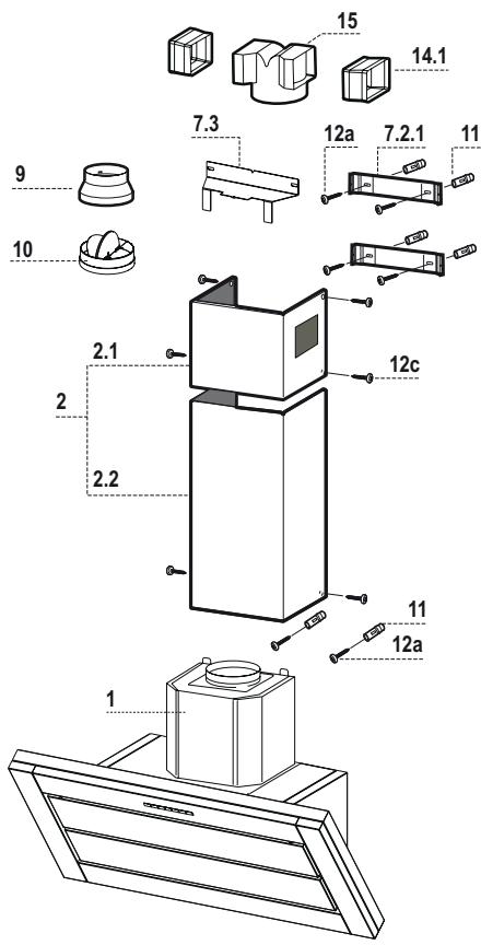 AEG-ELECTROLUX DD8694-M - Components - 1