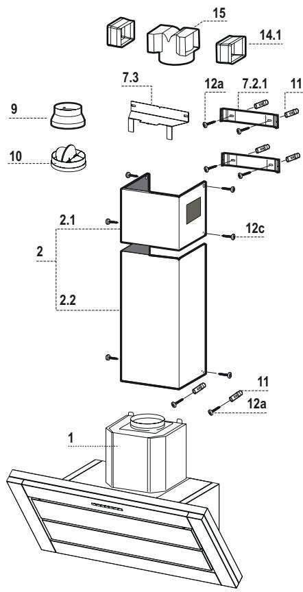 AEG-ELECTROLUX DD8694-M - Koponenten - 1