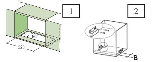 AEG-ELECTROLUX DF 7290 - Drilling the Support surface and Fitting the Hood - 1