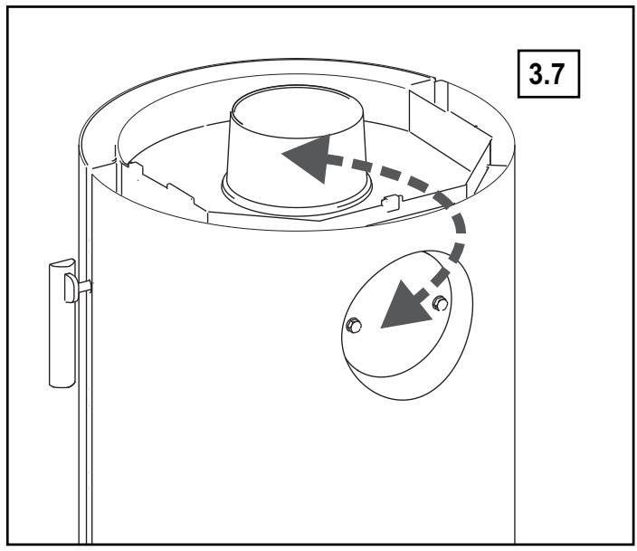 SUPRA CHLOE - Inversion du raccordement de fumées (fig. 3.5-3.8) - 2