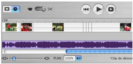 APPLE IMOVIE HD - Visualisation des formes d'ondes audio - 1
