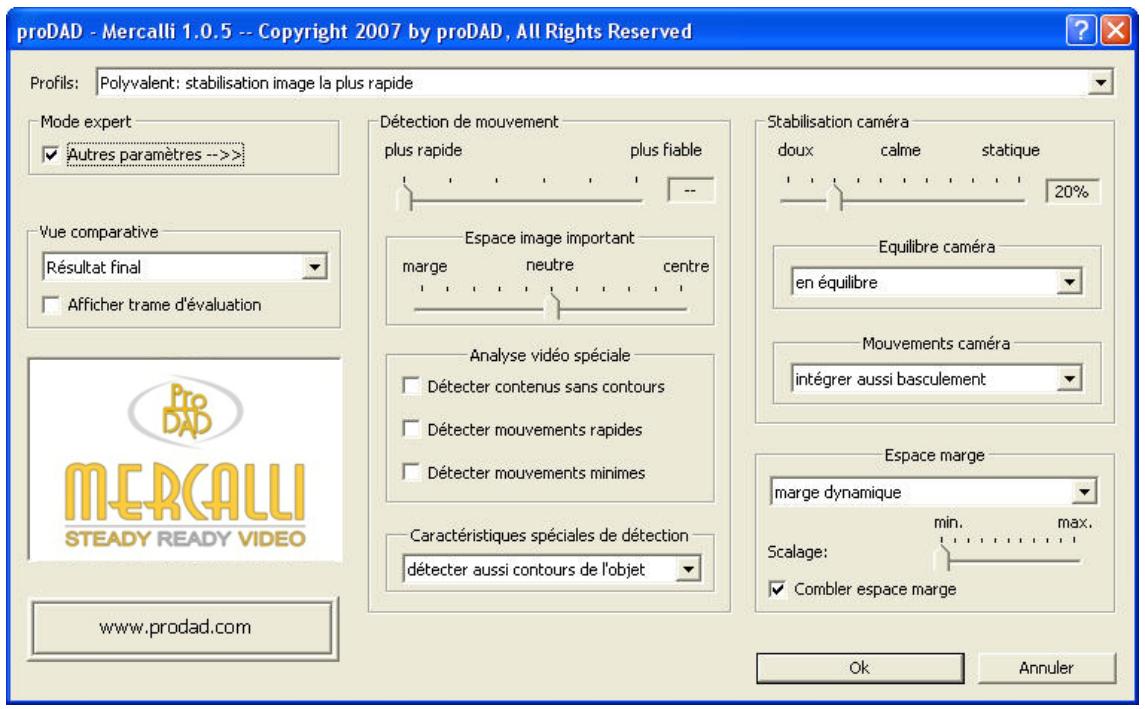 PINNACLE MERCALLI - Différences de l'interface utilisateur de Mercalli Light et Mercalli Expert - 2
