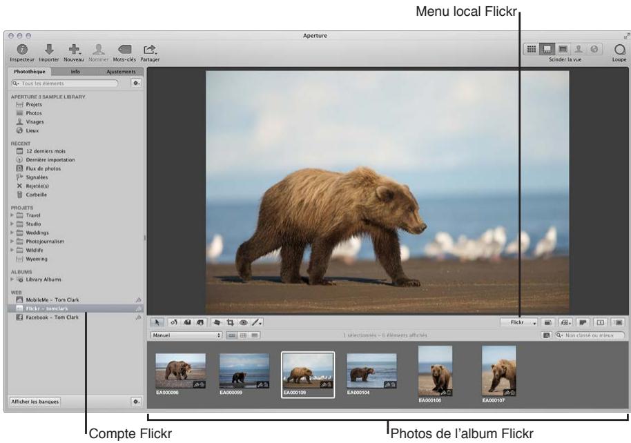 APPLE APERTURE 3.3 - Pour afficher un album Flickr ou Facebook dans Aperture - 2